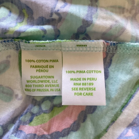 Lilly Pulitzer Windsor Strapless Jersey Dress Multi Conch Republic Sz S Sea Life - Picture 8 of 13